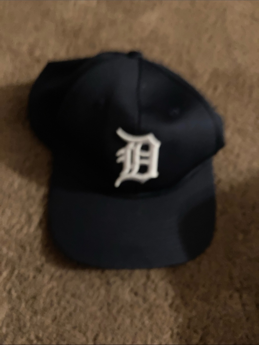 MLB Black Cap with White Script Logo